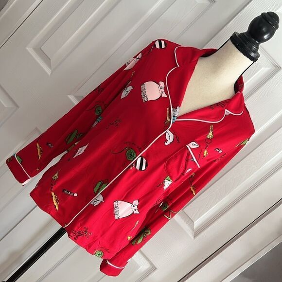 Kate Spade Holiday PJ Top - Picture 3 of 11